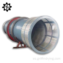 Secador de tambor rotatorio continuo de fibra de palma de aceite de algas